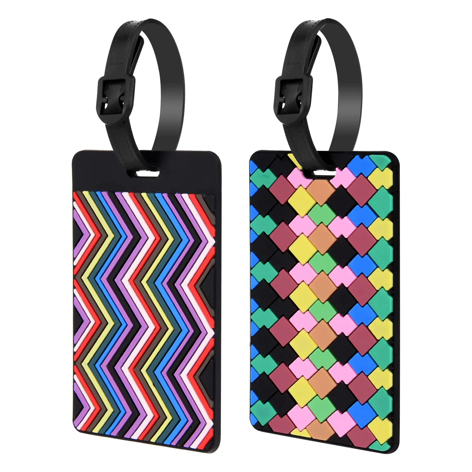 Vicloon Etichette per Valigie in Silicone e PVC, 2 Pezzi - immagine 1