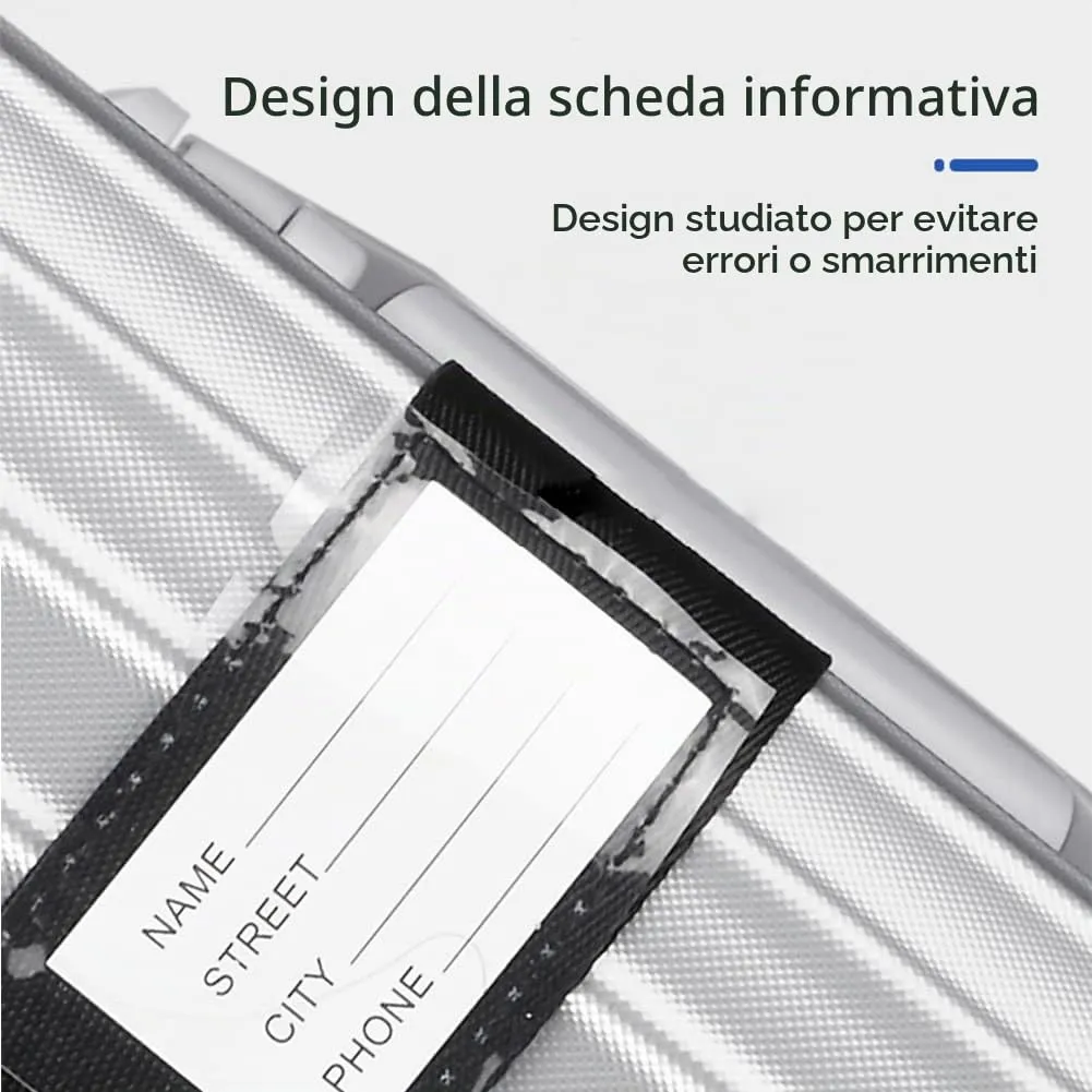 Veki Cinghia per Valigia e Lucchetto TSA, Cinghie Valigie, 1pz Blu - immagine 3