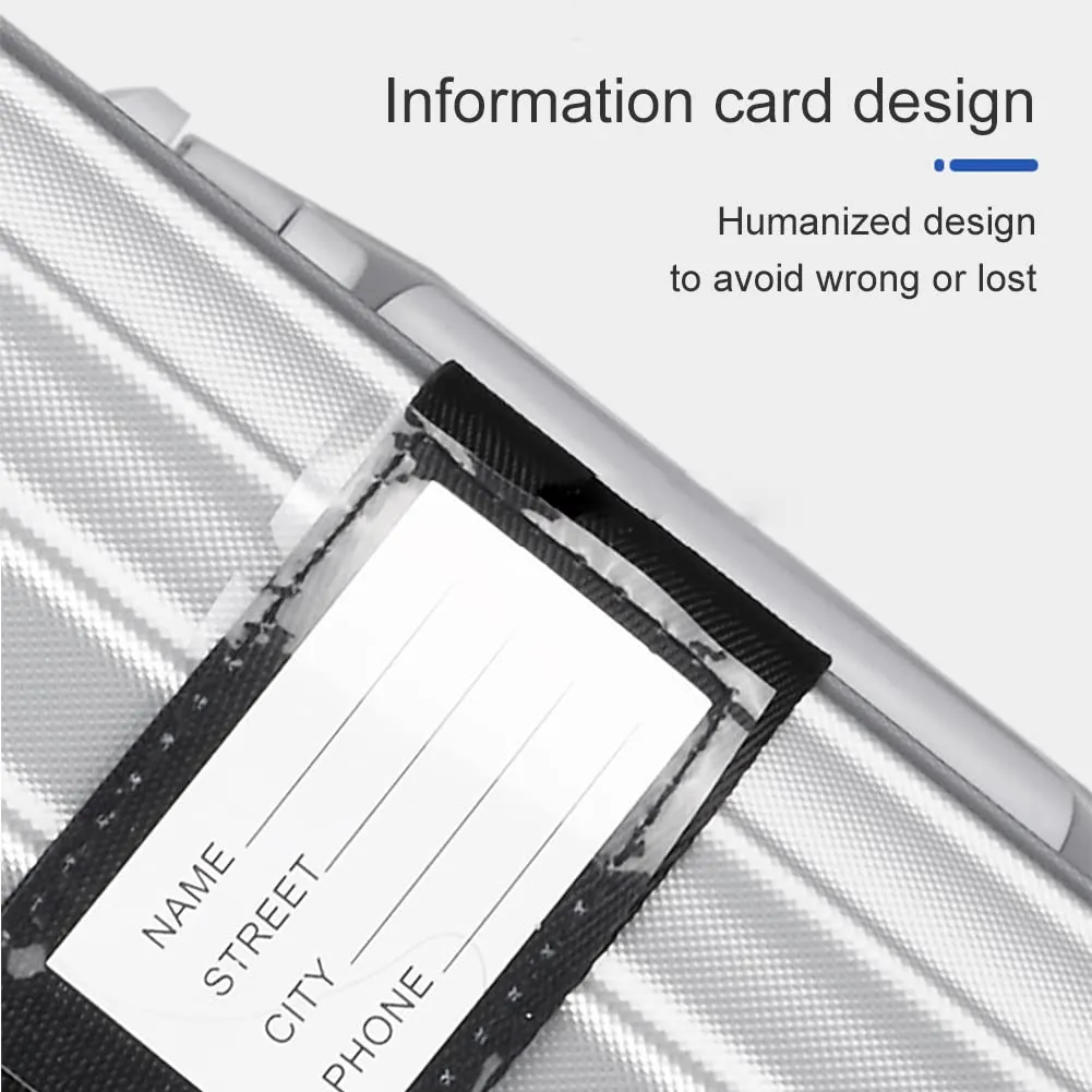 Veki Cinghia per Valigia e Lucchetto TSA, Cinghie Valigie, 2pz Colorato - immagine 4