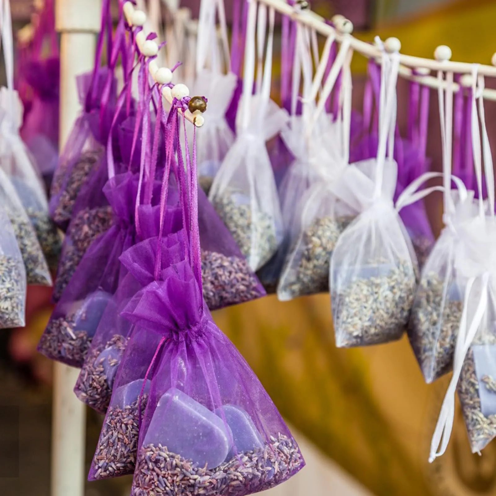 G2PLUS Organza Gift Bags, Viola, 13x18cm, 50 Pieces - immagine 7