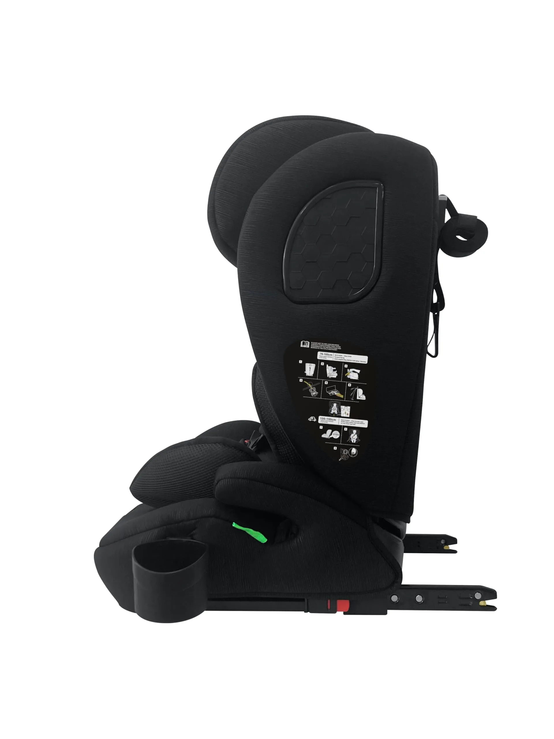 Nania Milano Seggiolino Auto ISOFIX, 76-150 cm, 9-36 kg, Poggiatesta Regolabile, Protezione Laterale, Portabicchieri - immagine 2