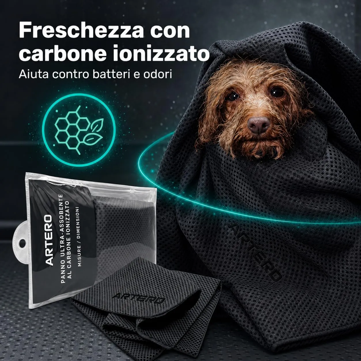 ARTERO Samba Panno Magico Ultra Assorbente per Cani, Extra Grande, 87x68cm - immagine 6