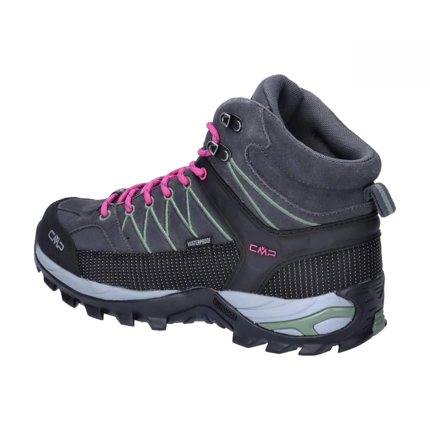 CMP Rigel Mid Women's Trekking Shoes WP, Antracite Mineral Green, 38 EU - immagine 3