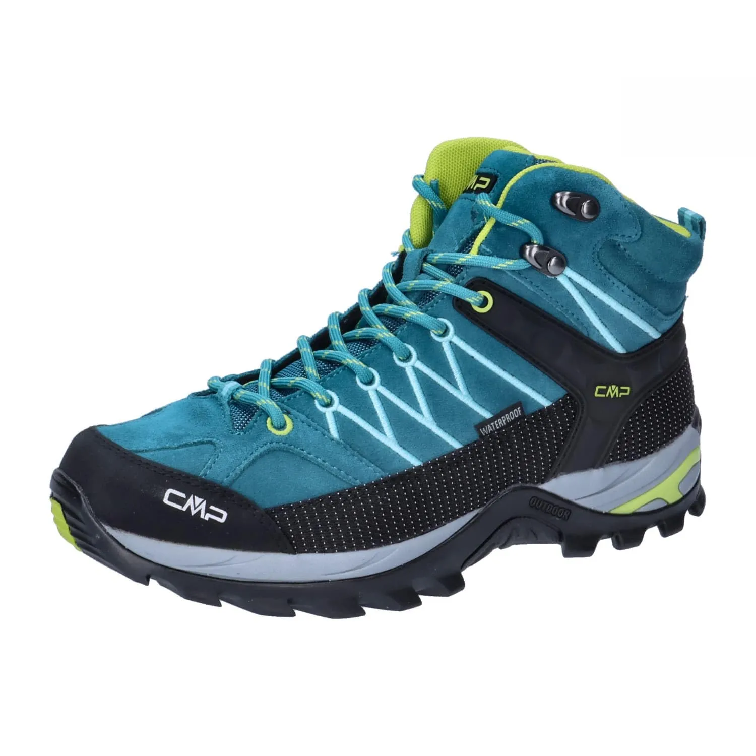 CMP Rigel Mid Wmn Trekking Shoes WP, Teal Acido, 36 EU - immagine 1