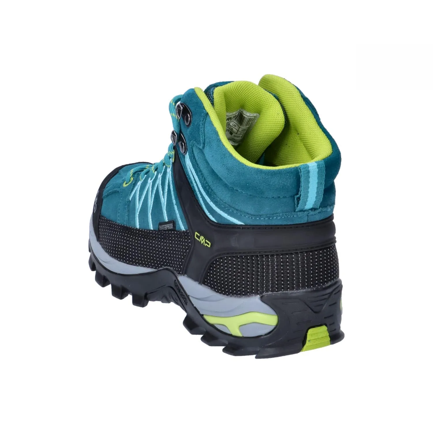 CMP Rigel Mid Wmn Trekking Shoes WP, Teal Acido, 36 EU - immagine 4