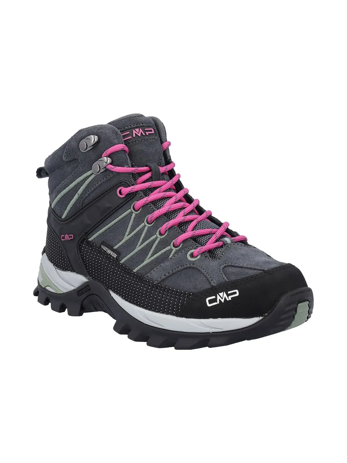 CMP Rigel Mid Women's Trekking Shoes WP, Antracite Mineral Green, 36 EU - immagine 4