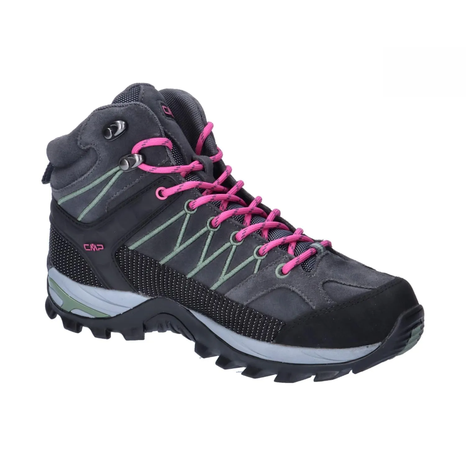 CMP Rigel Mid Women's Trekking Shoes WP - Antracite Mineral Green, 37 EU - immagine 10