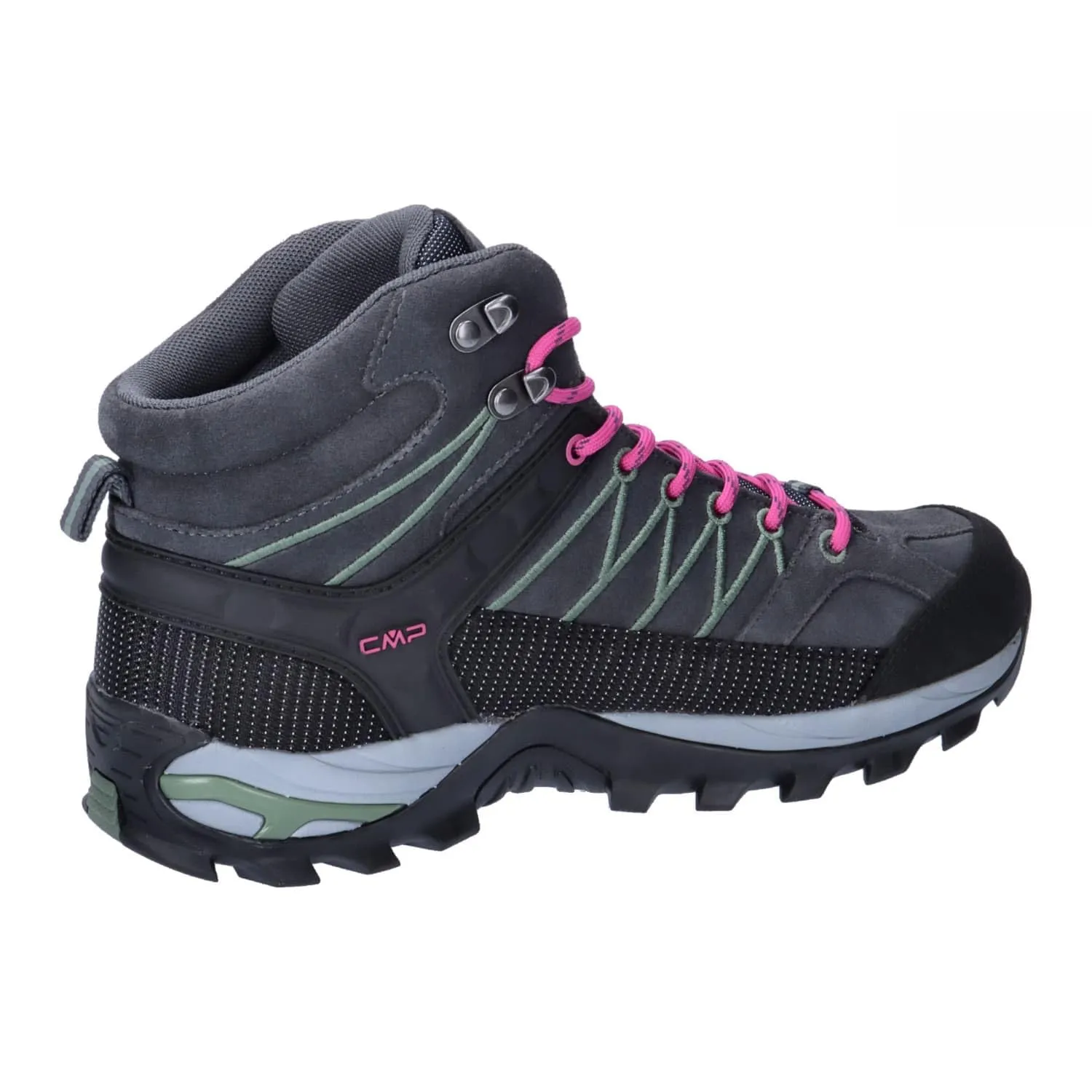 CMP Rigel Mid Women's Trekking Shoes WP - Antracite Mineral Green, 41 EU - immagine 8