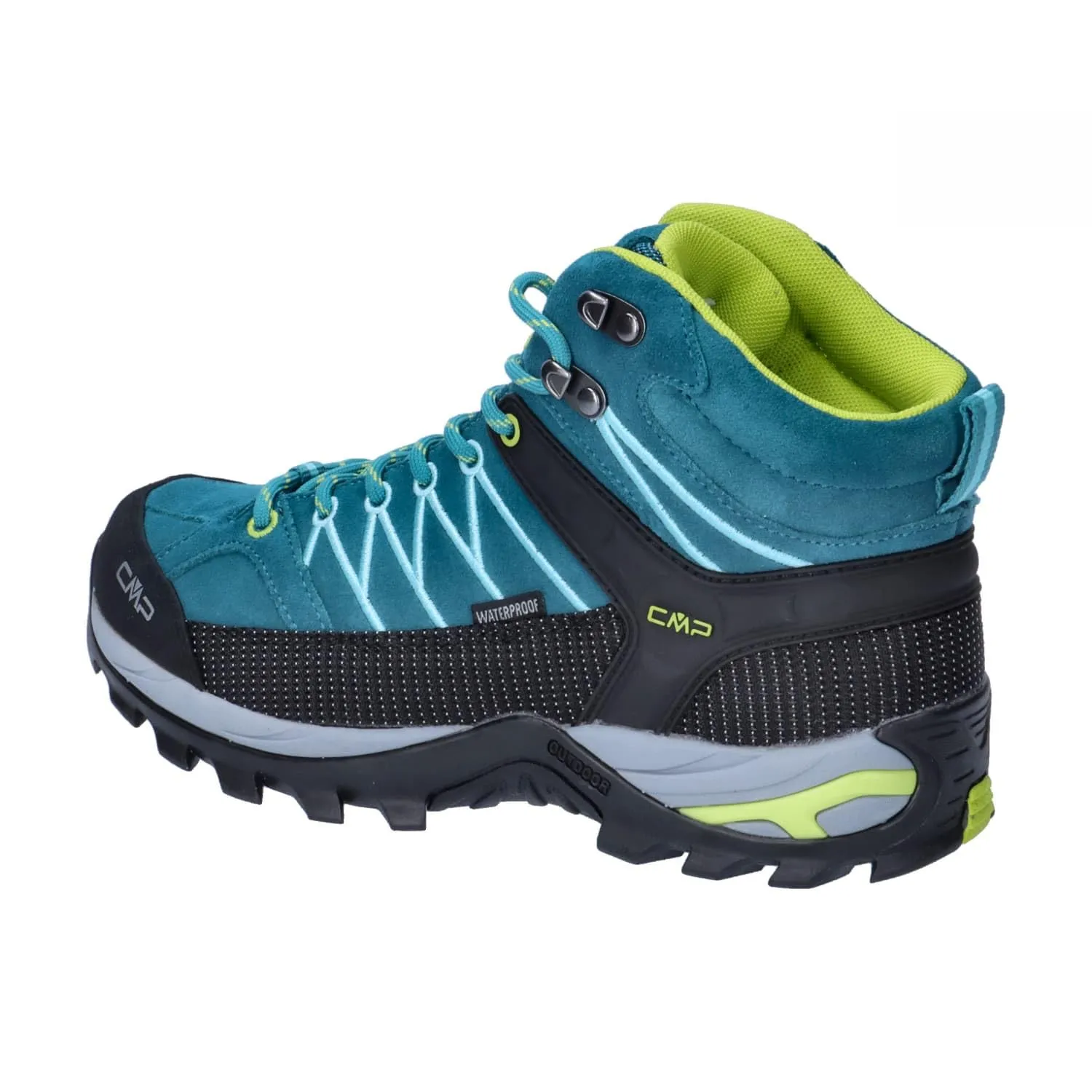 CMP Rigel Mid Women's Trekking Shoes WP, Teal Acido, 38 EU - immagine 3