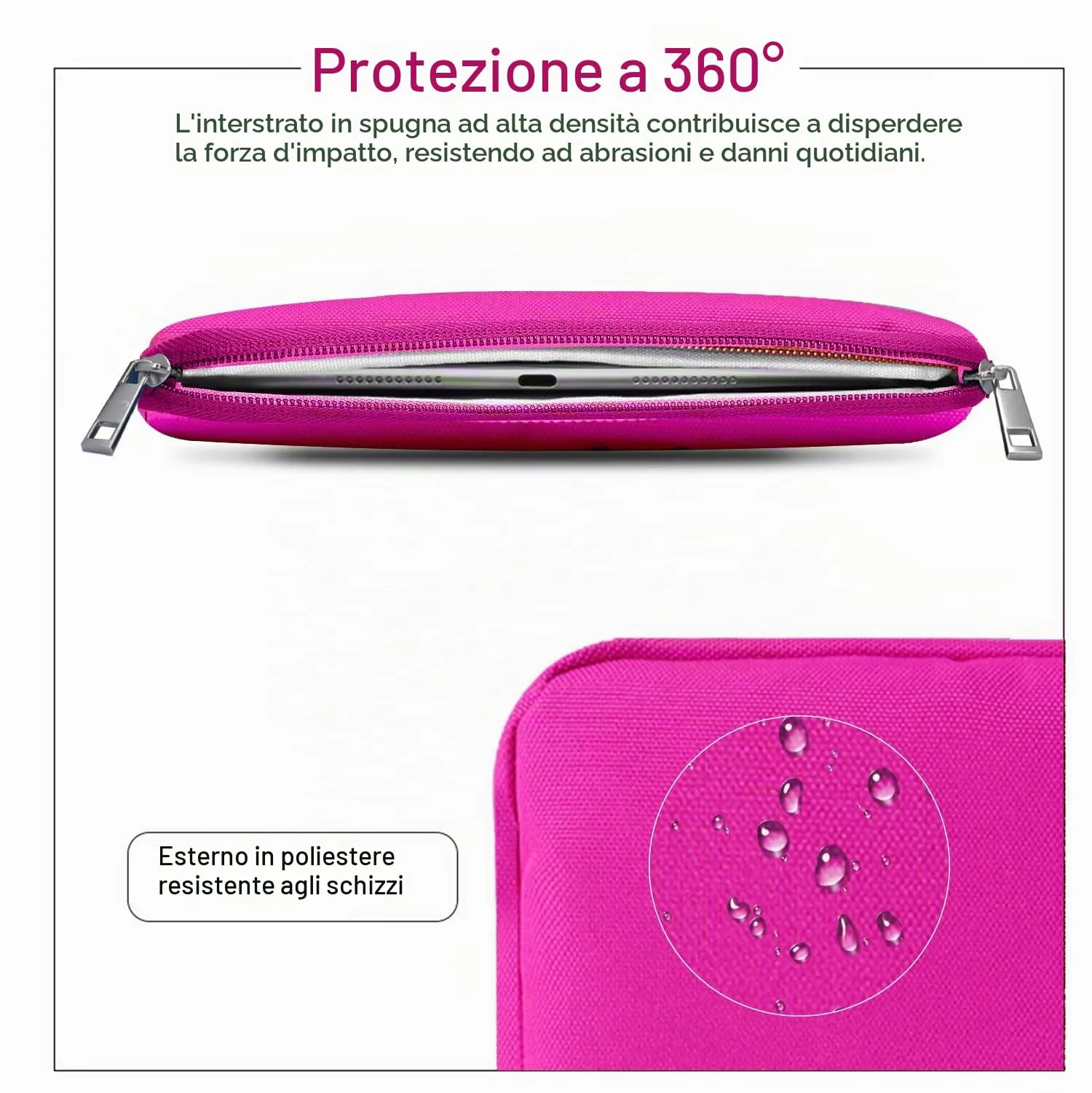 TiMOVO Custodia per Tablet 9-11", Prugna - immagine 5