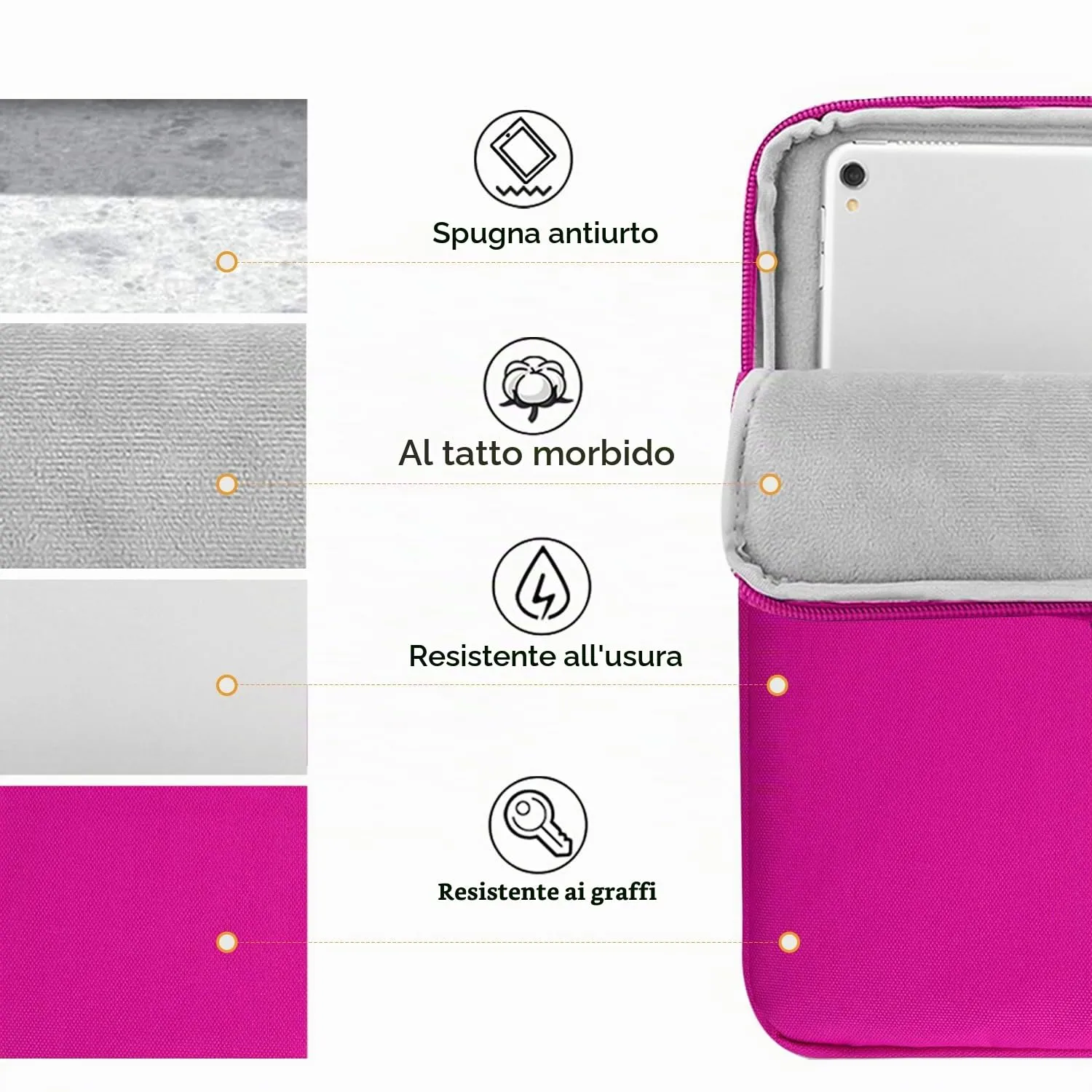 TiMOVO Custodia per Tablet 9-11", Prugna - immagine 7