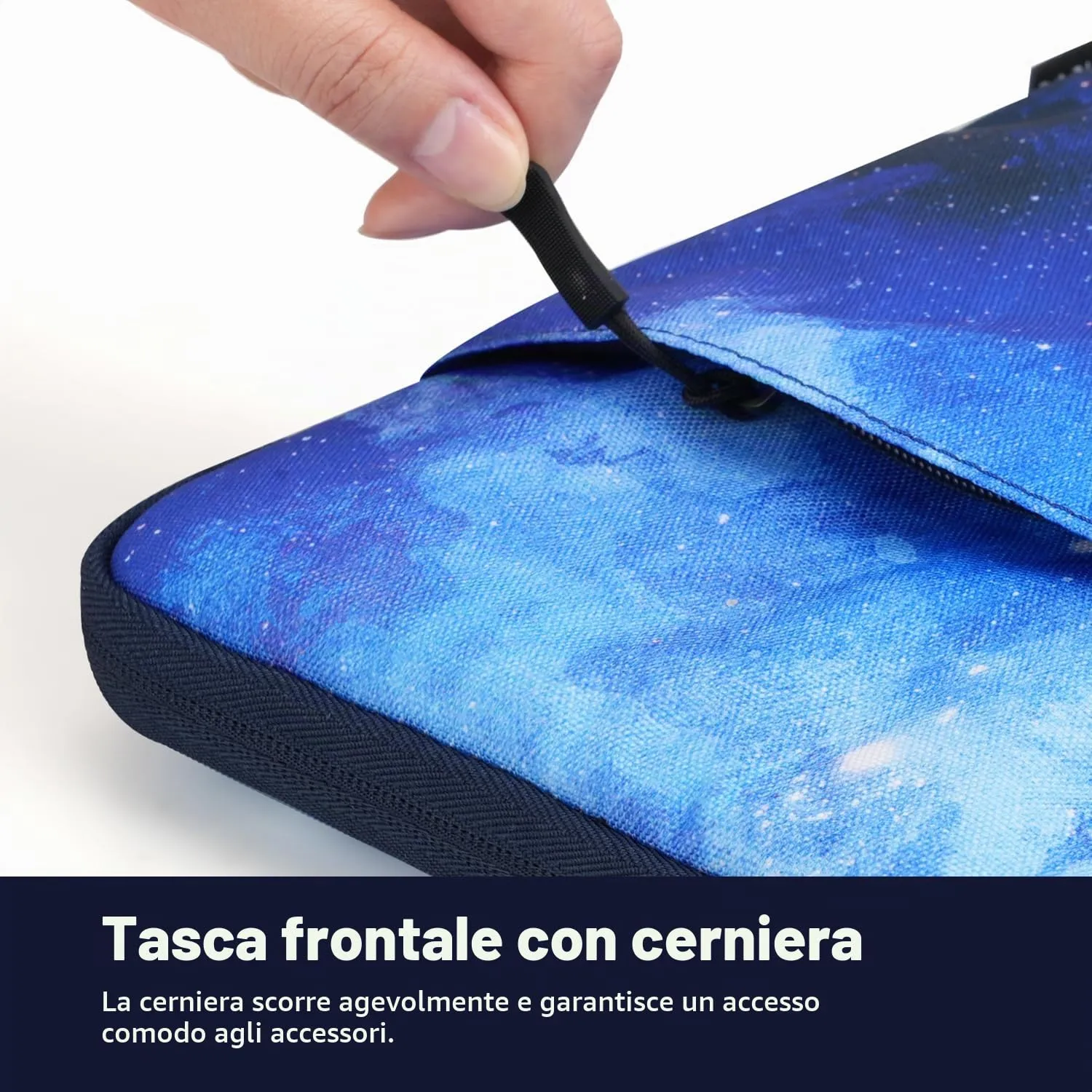 TiMOVO Custodia per Tablet 9-11", Cielo Stellato Blu - immagine 3