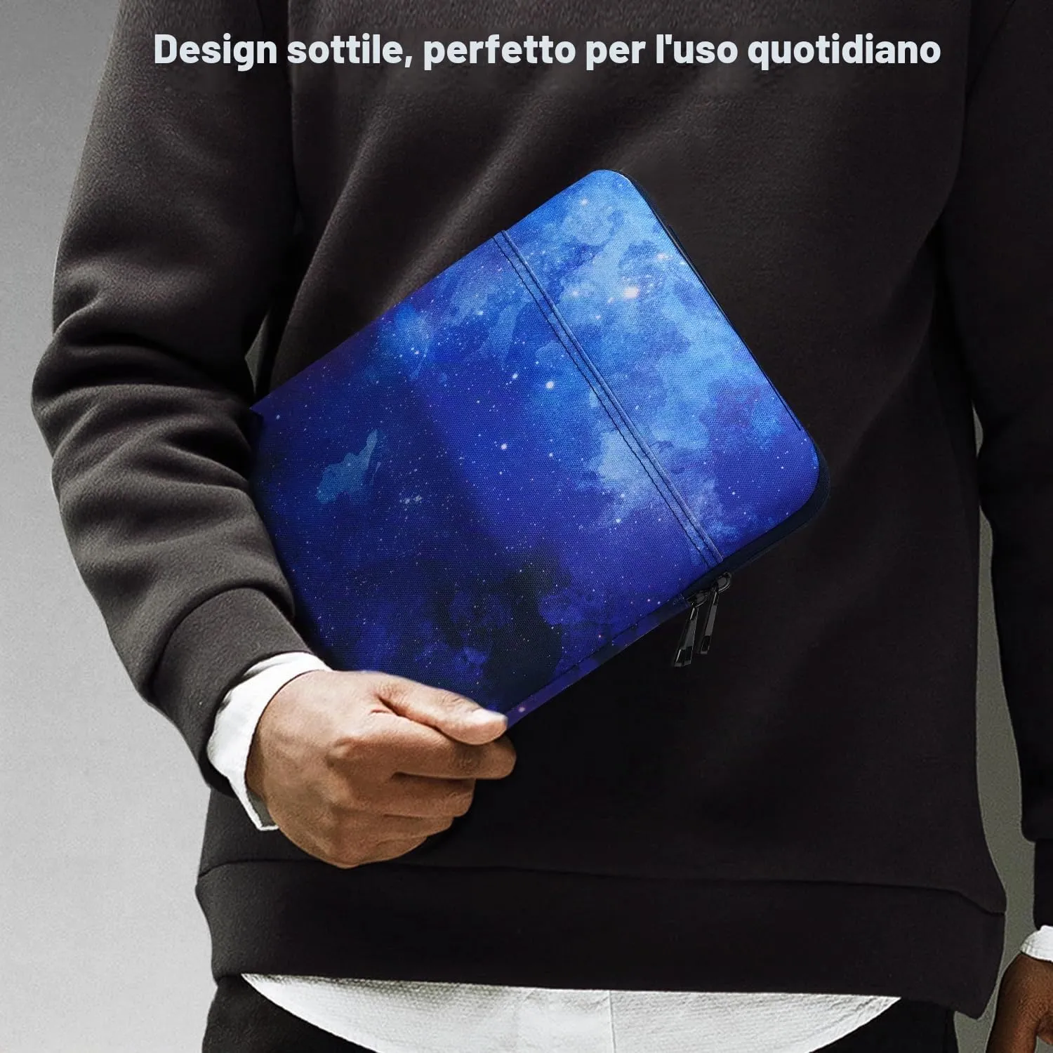 TiMOVO Custodia per Tablet 9-11", Cielo Stellato Blu - immagine 6