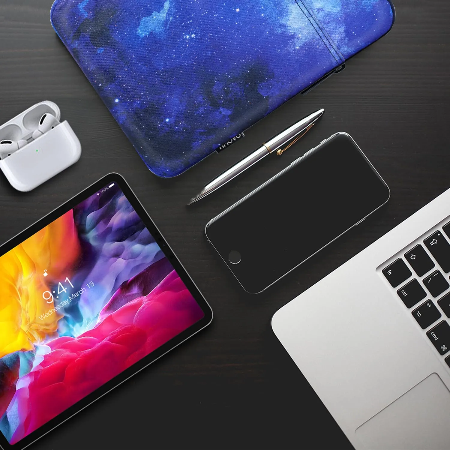 TiMOVO Custodia per Tablet 9-11", Cielo Stellato Blu - immagine 8