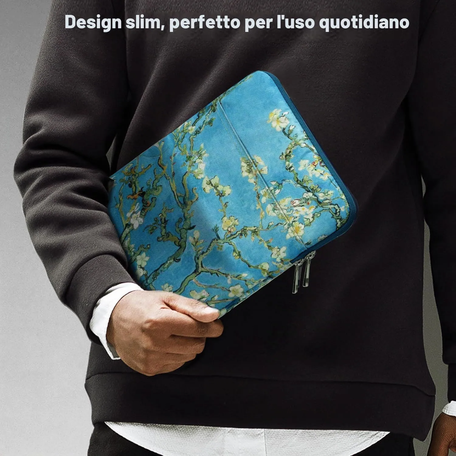 TiMOVO Custodia per Tablet 9-11", Albicocchi in fiore - immagine 6