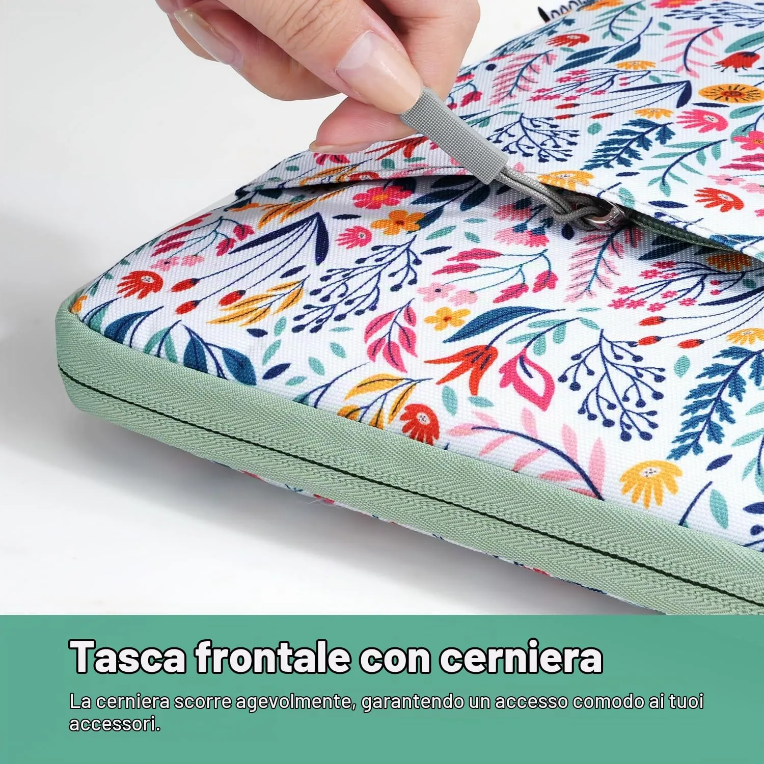 TiMOVO Custodia per Tablet 9-11", Fiori - immagine 4