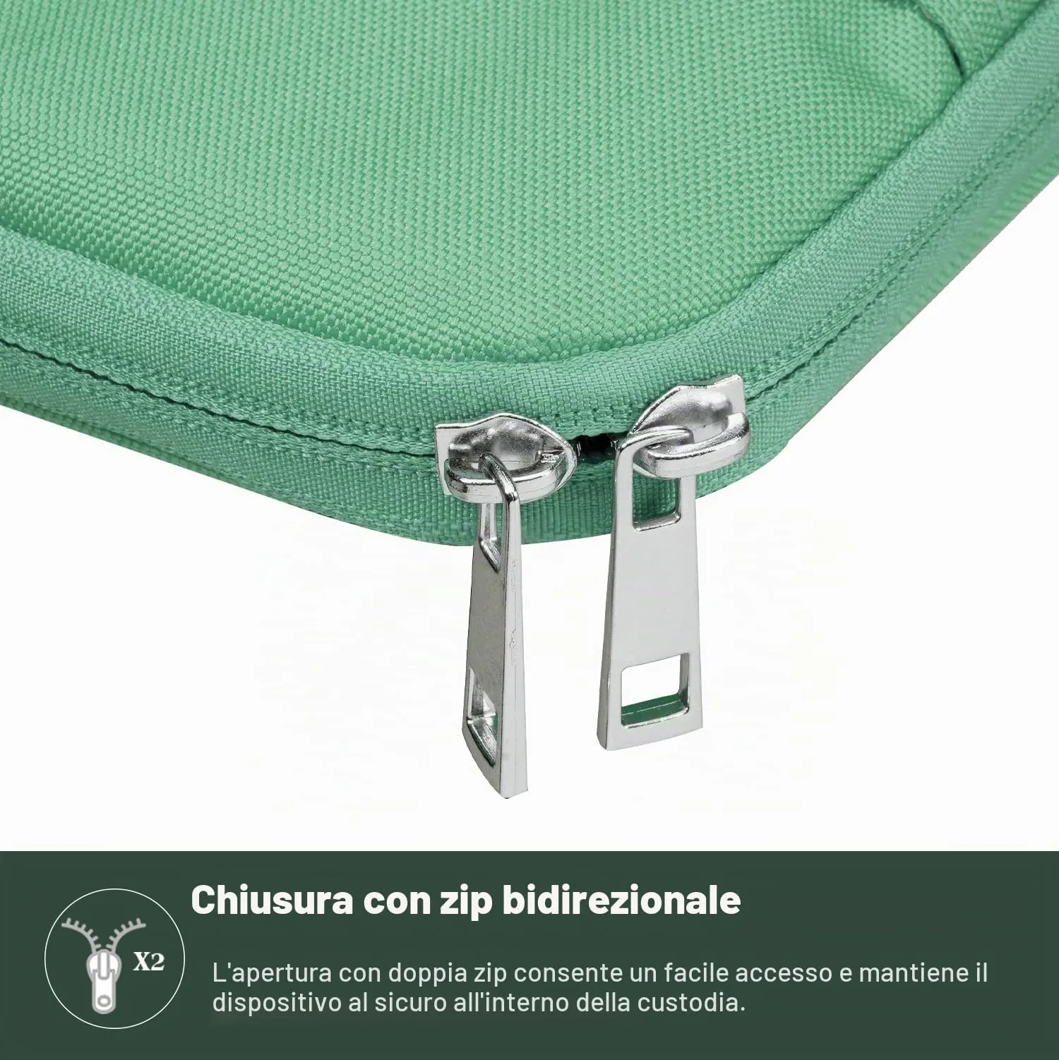 TiMOVO Custodia per Tablet 9-11", Bodhi Verde - immagine 9