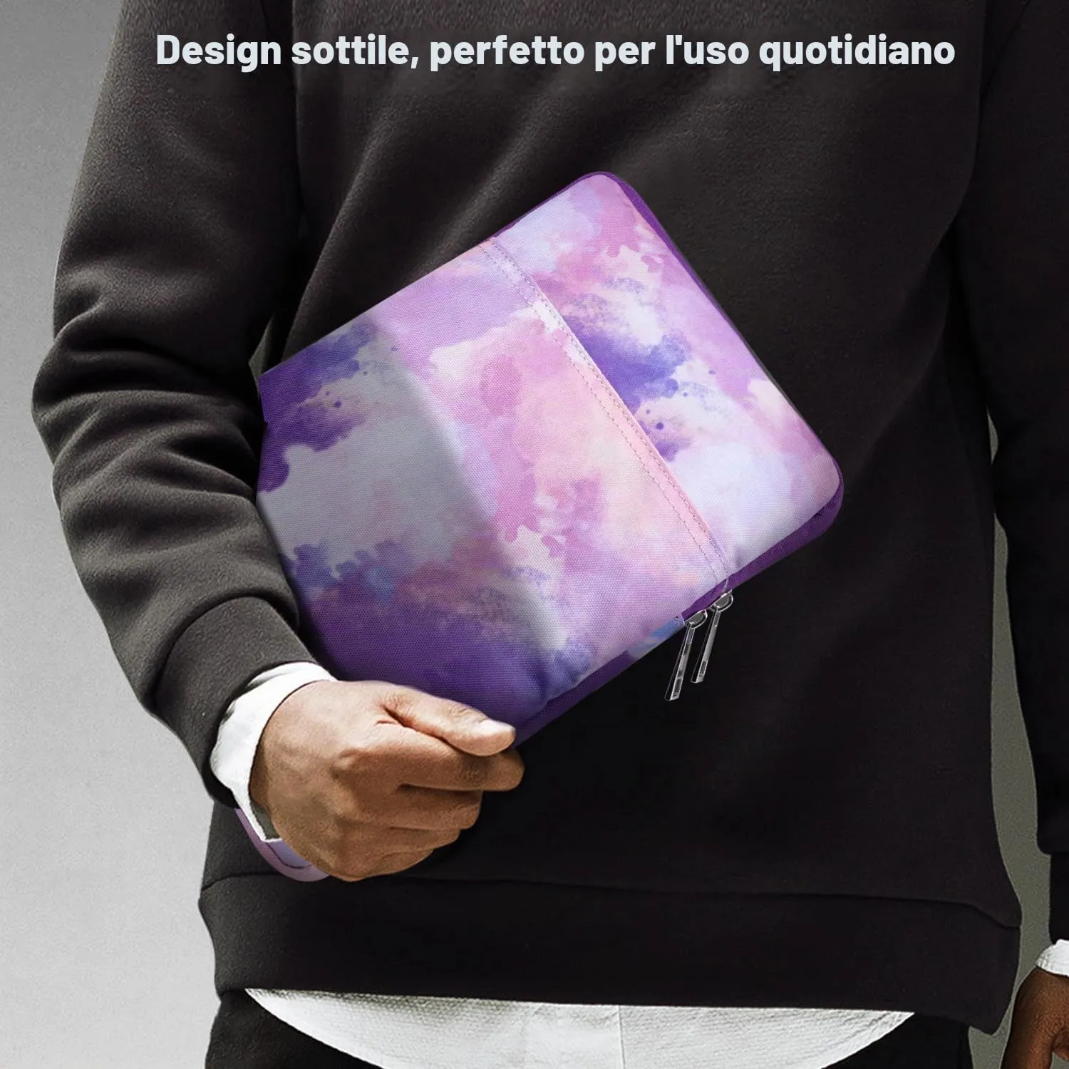 TiMOVO Custodia per Tablet 9-11", Viola di Acquerello - immagine 6