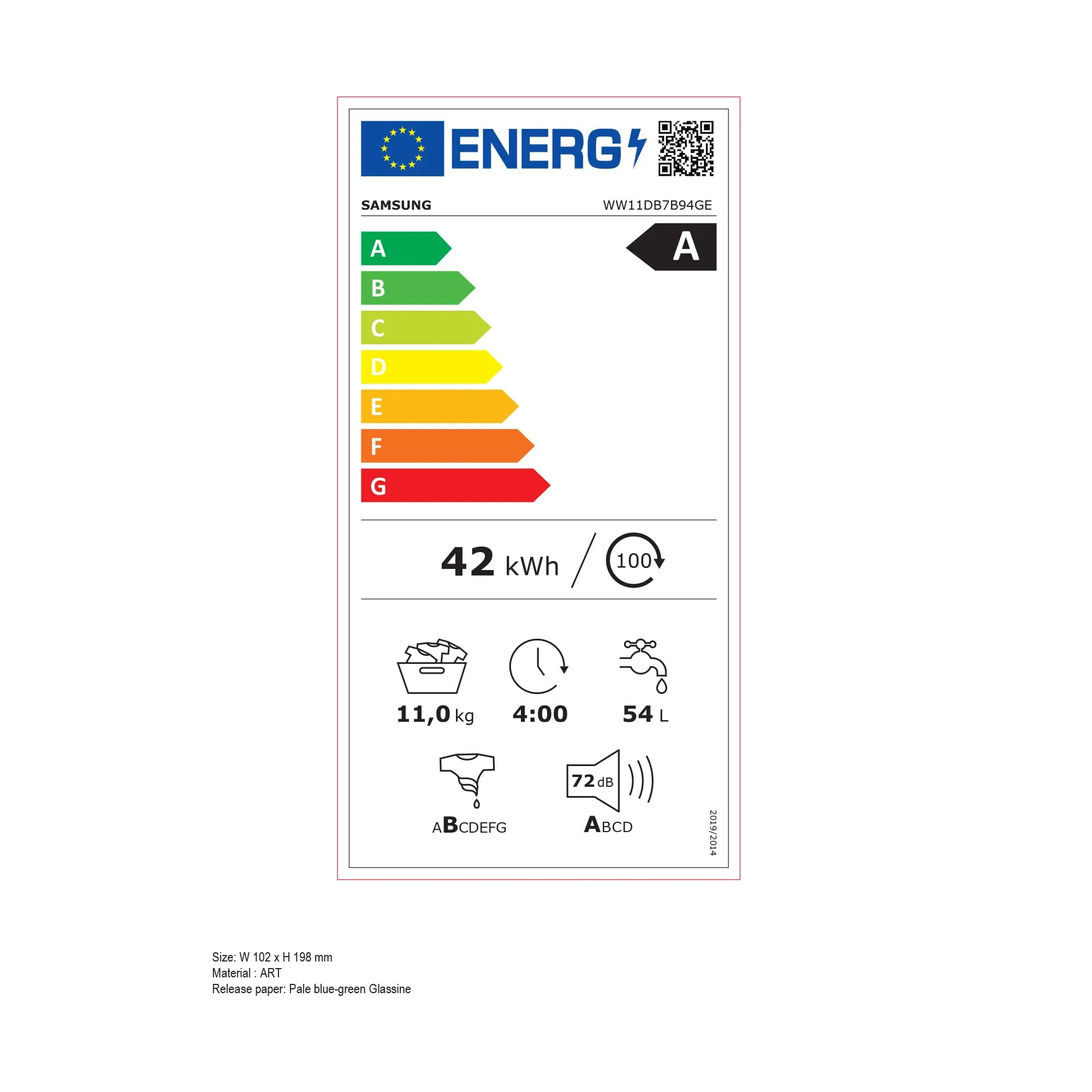 Samsung Bespoke AI WW11DB7B94GE/U3 Lavatrice, 11 kg, Wifi, Ecodosatore, Bianco e Nero - immagine 13