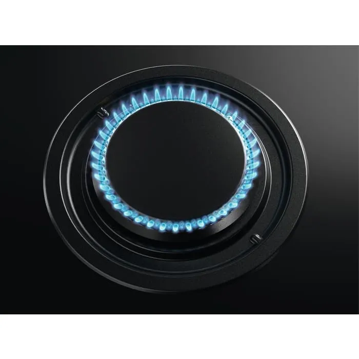 AEG CN071436DH Piano Cottura Gas e Induzione Misto Vetro Nero 60 cm Griglie Ghisa - immagine 2