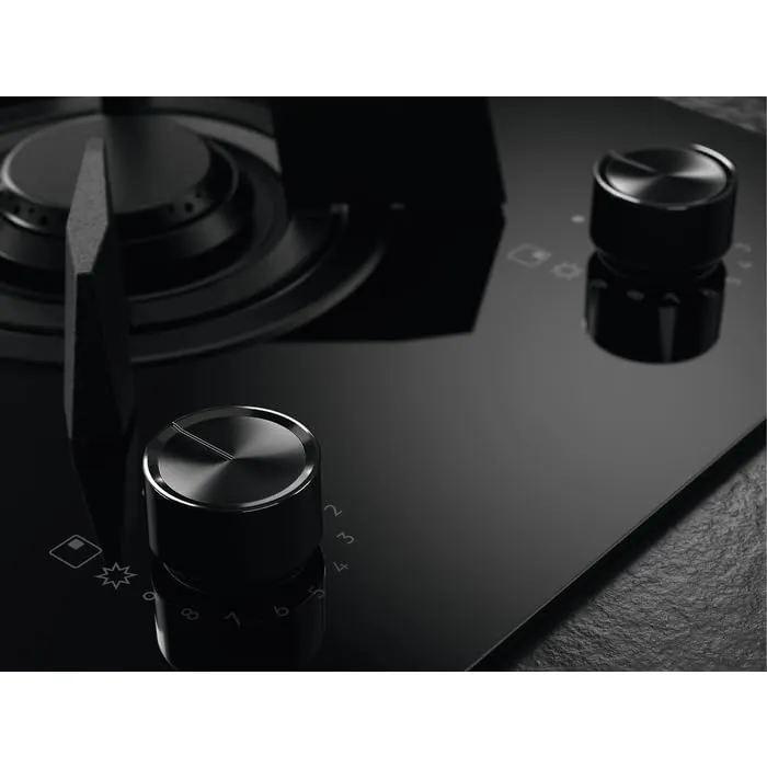 AEG CN071436DH Piano Cottura Gas e Induzione Misto Vetro Nero 60 cm Griglie Ghisa - immagine 4