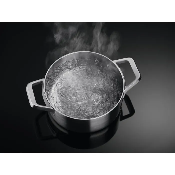 AEG CN071436DH Piano Cottura Gas e Induzione Misto Vetro Nero 60 cm Griglie Ghisa - immagine 6