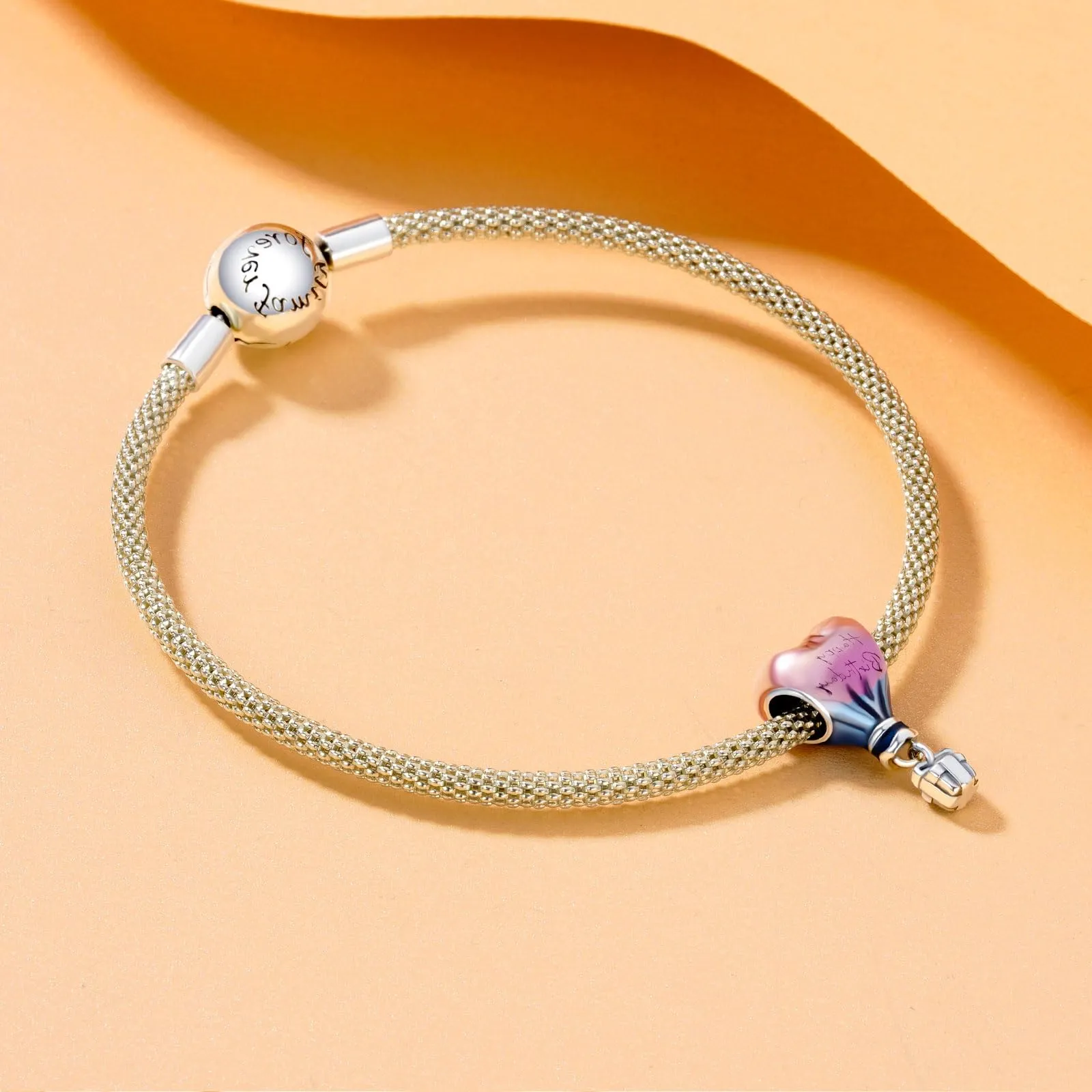 Rimgoris Argento 925 Charm Mongolfiera per Bracciali e Collane - immagine 3