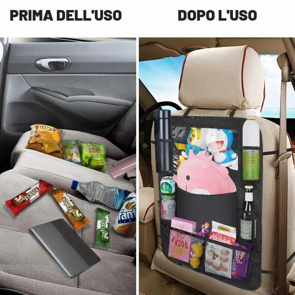 URAQT Protezione Sedile Auto Bambini, 10 Pocket,65cm*45cm - immagine 5