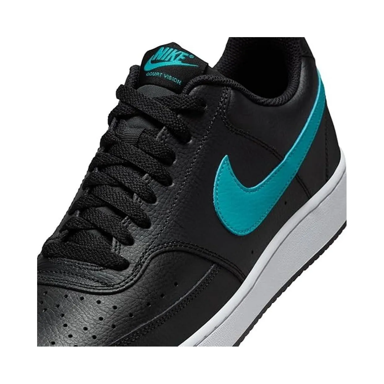 Nike Court Vision Lo, Scarpe Basse Uomo, Black Dusty Cactus White, 43 EU - immagine 3