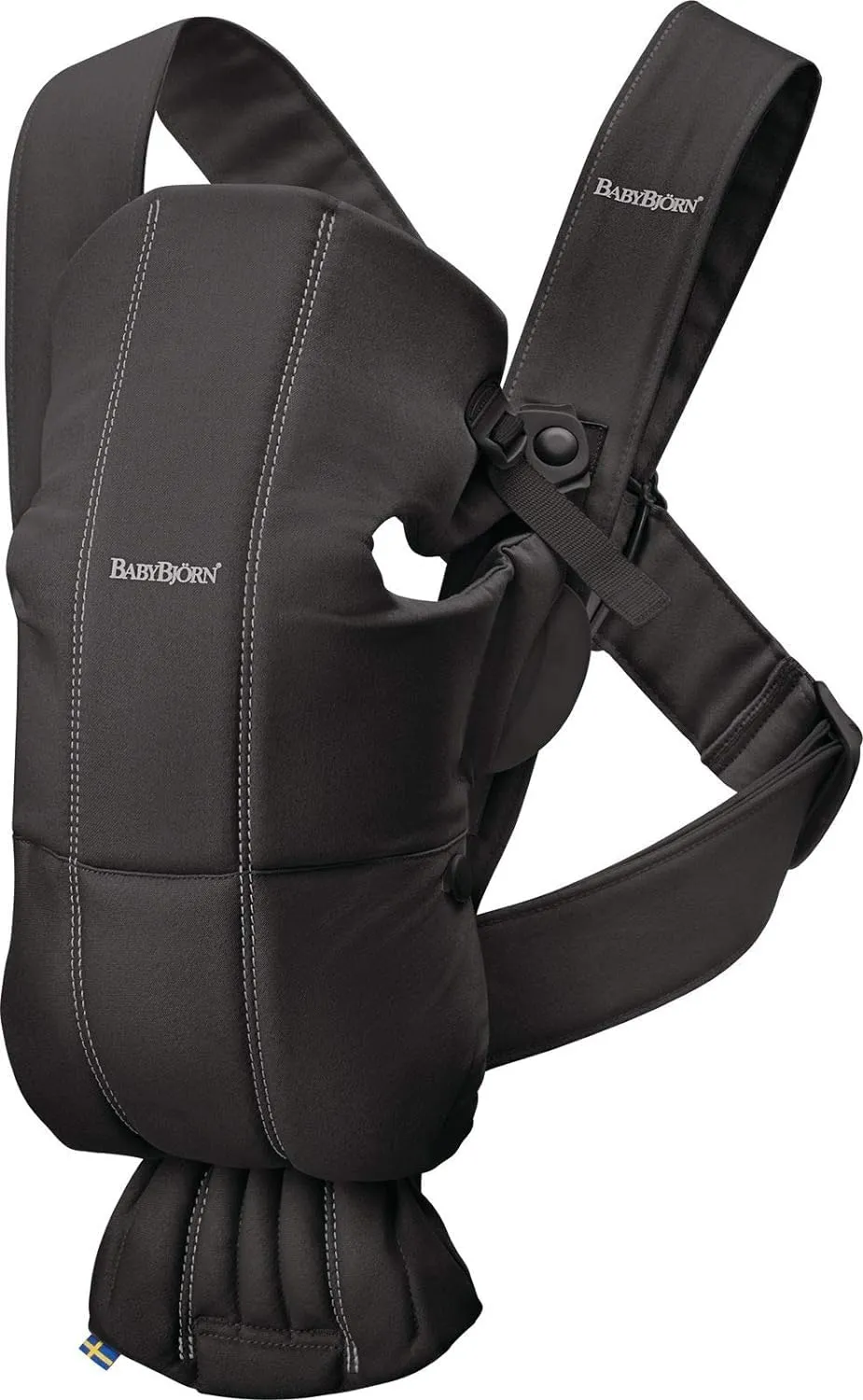 BabyBjörn Marsupio Mini Tessuto, Nero - immagine 1