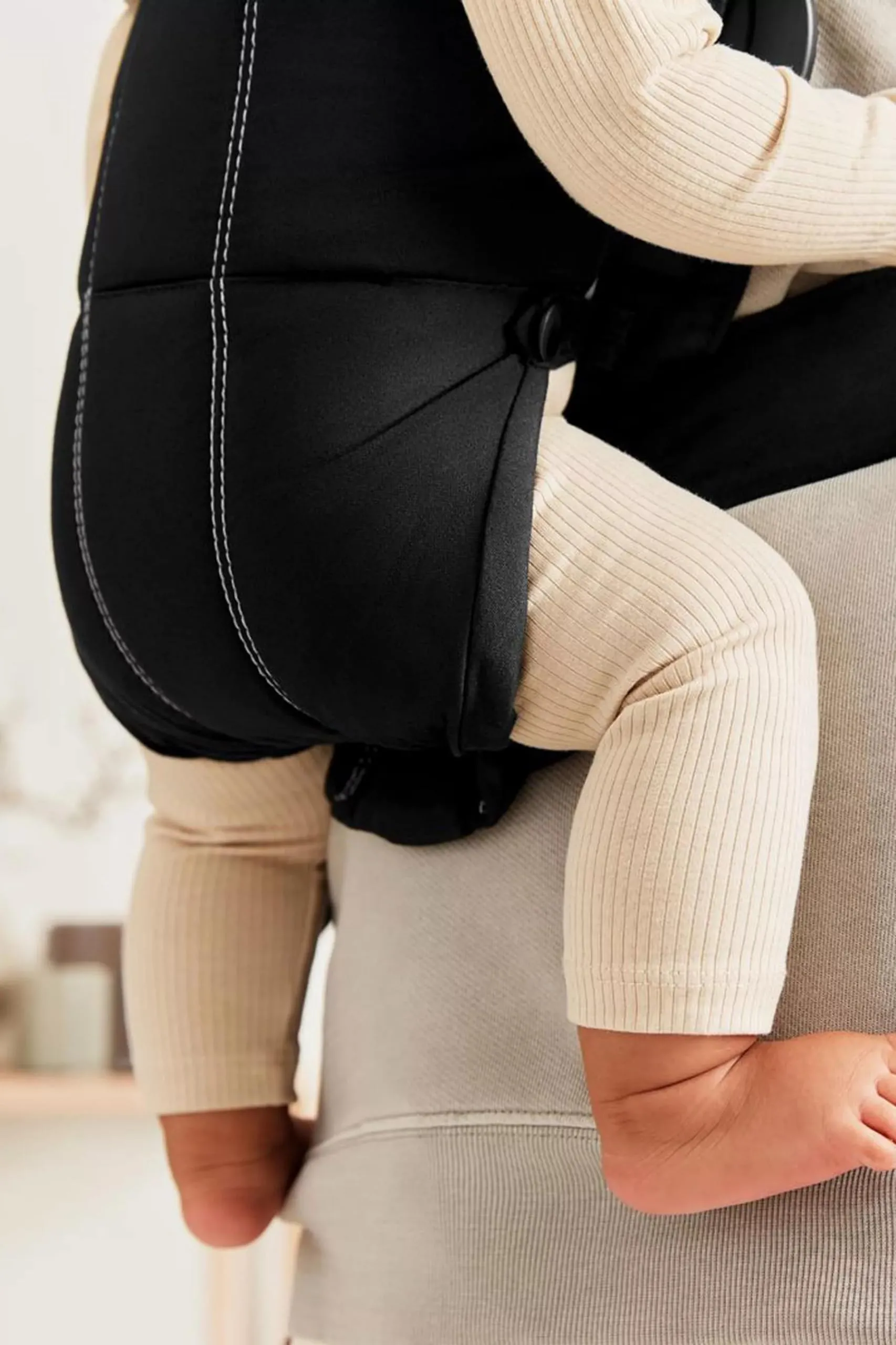 BabyBjörn Marsupio Mini Tessuto, Nero - immagine 7