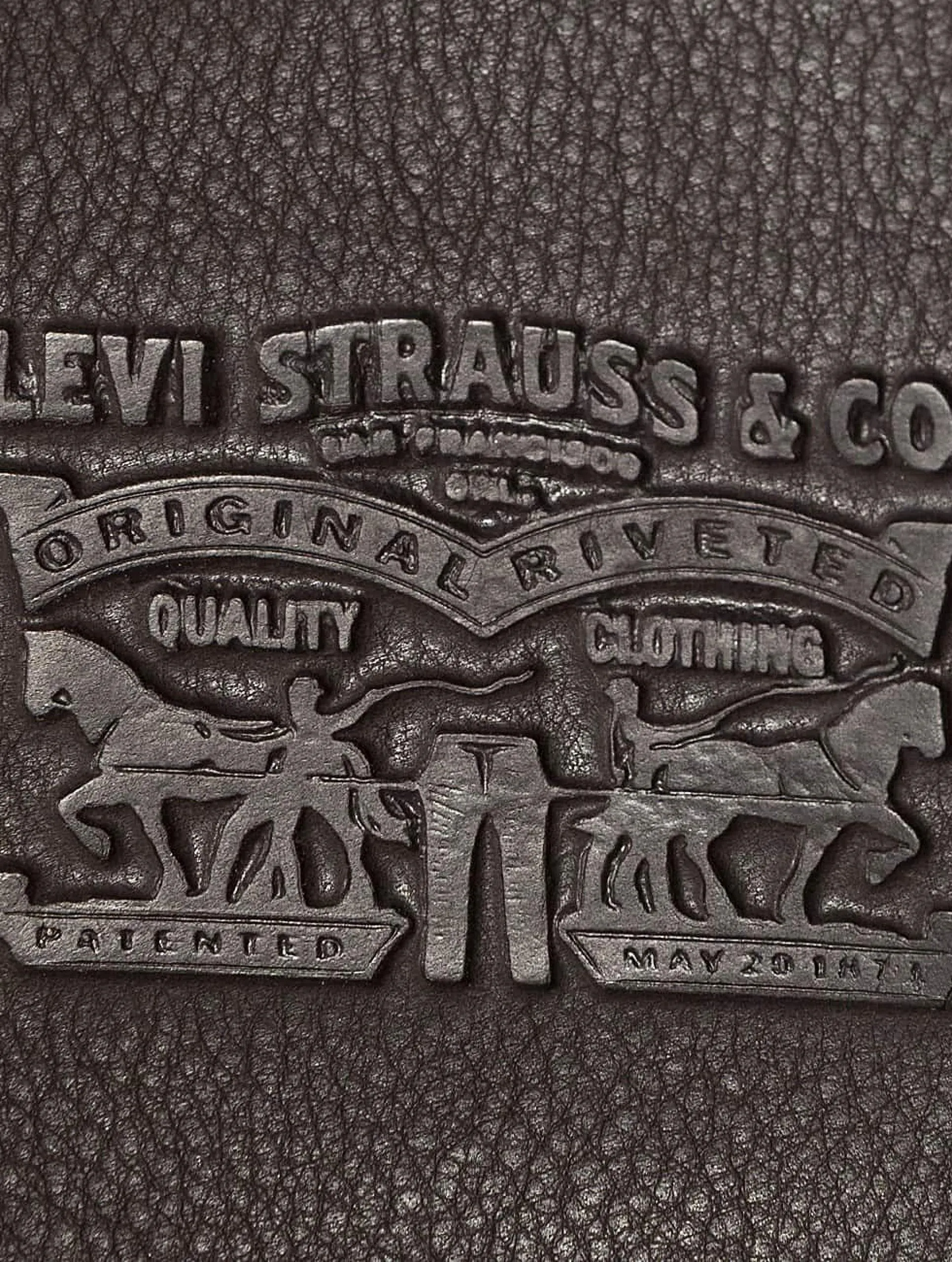 Levi's Vintage Two Horse Vertical, Portafoglio, Uomo, Marrone (Dark Brown), 2 X 13 X 10 Centimeters (W X H X L) - immagine 6