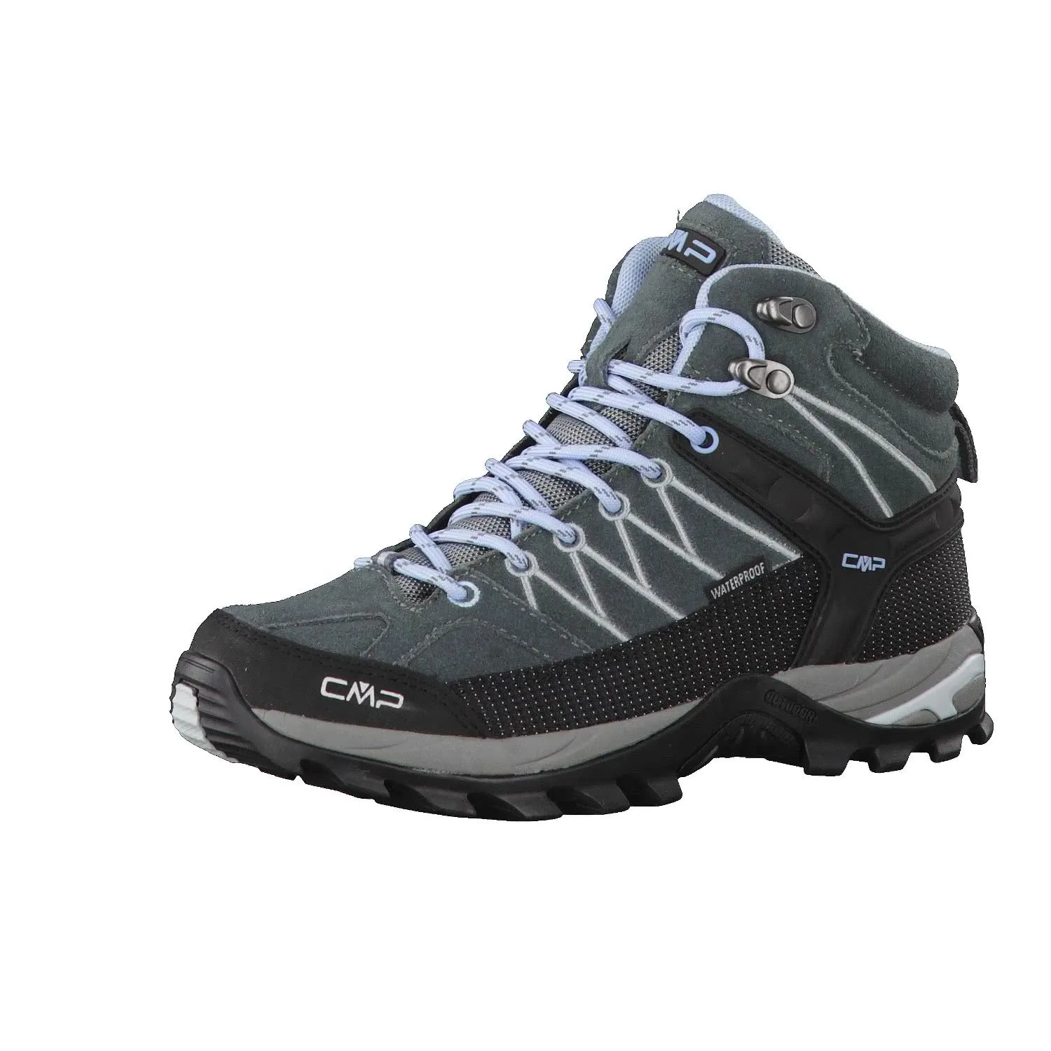 CMP Rigel Mid Wmn Trekking Shoes Wp, Scarpe da trekking Donna, Graffite Azzurro, 42 EU - immagine 1