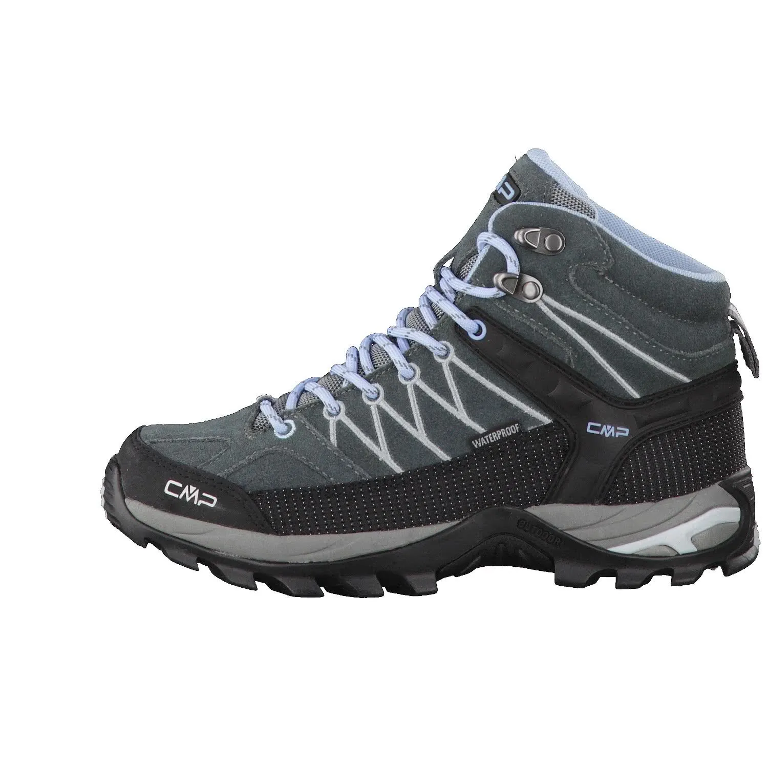 CMP Rigel Mid Wmn Trekking Shoes Wp, Scarpe da trekking Donna, Graffite Azzurro, 42 EU - immagine 2