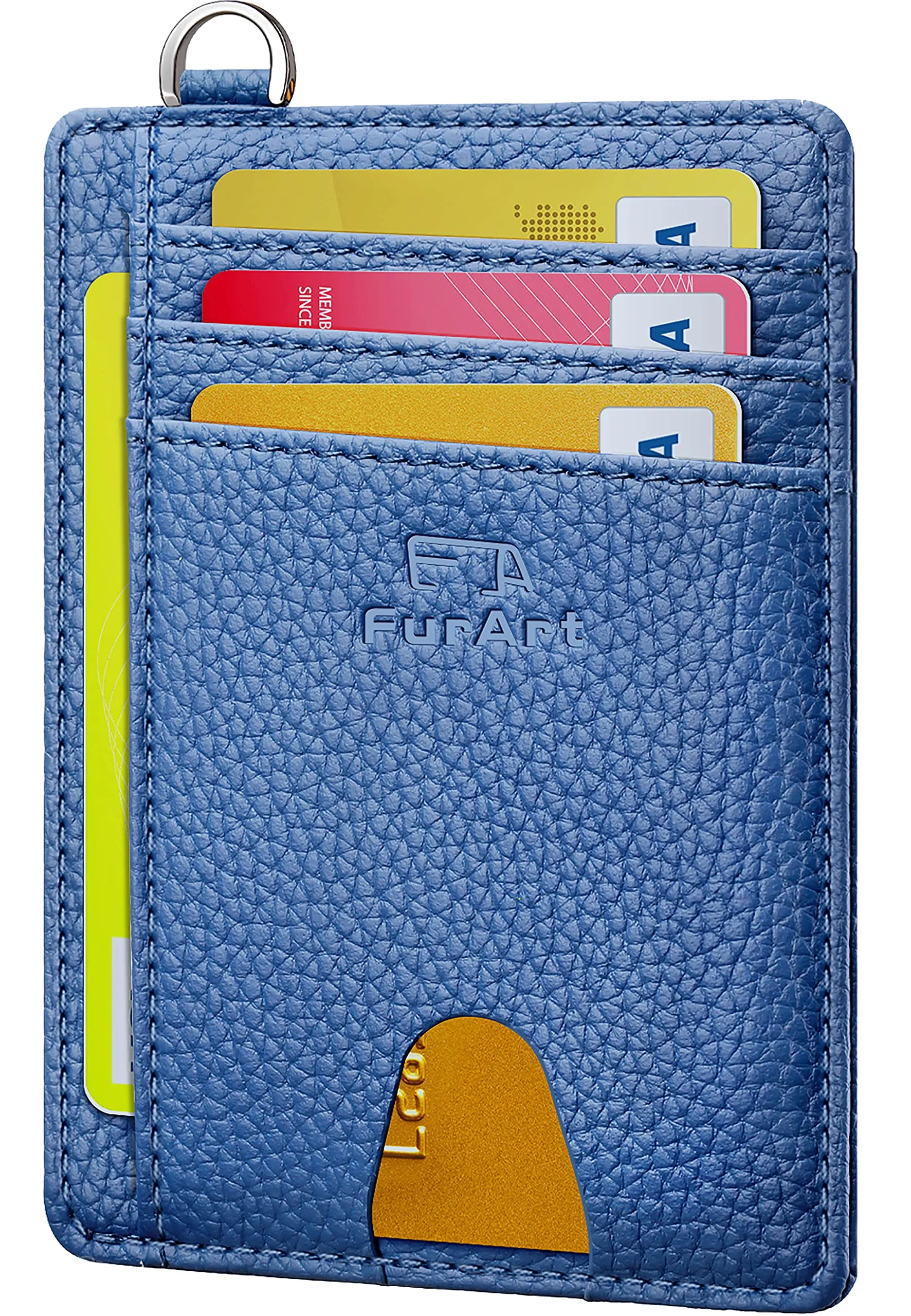FurArt Porta Carte di Credito RFID Sottile per Uomo e Donna - immagine 1