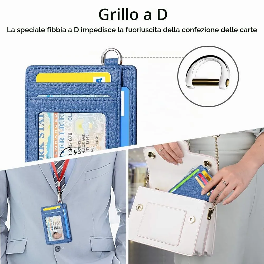 FurArt Porta Carte di Credito RFID Sottile per Uomo e Donna - immagine 5