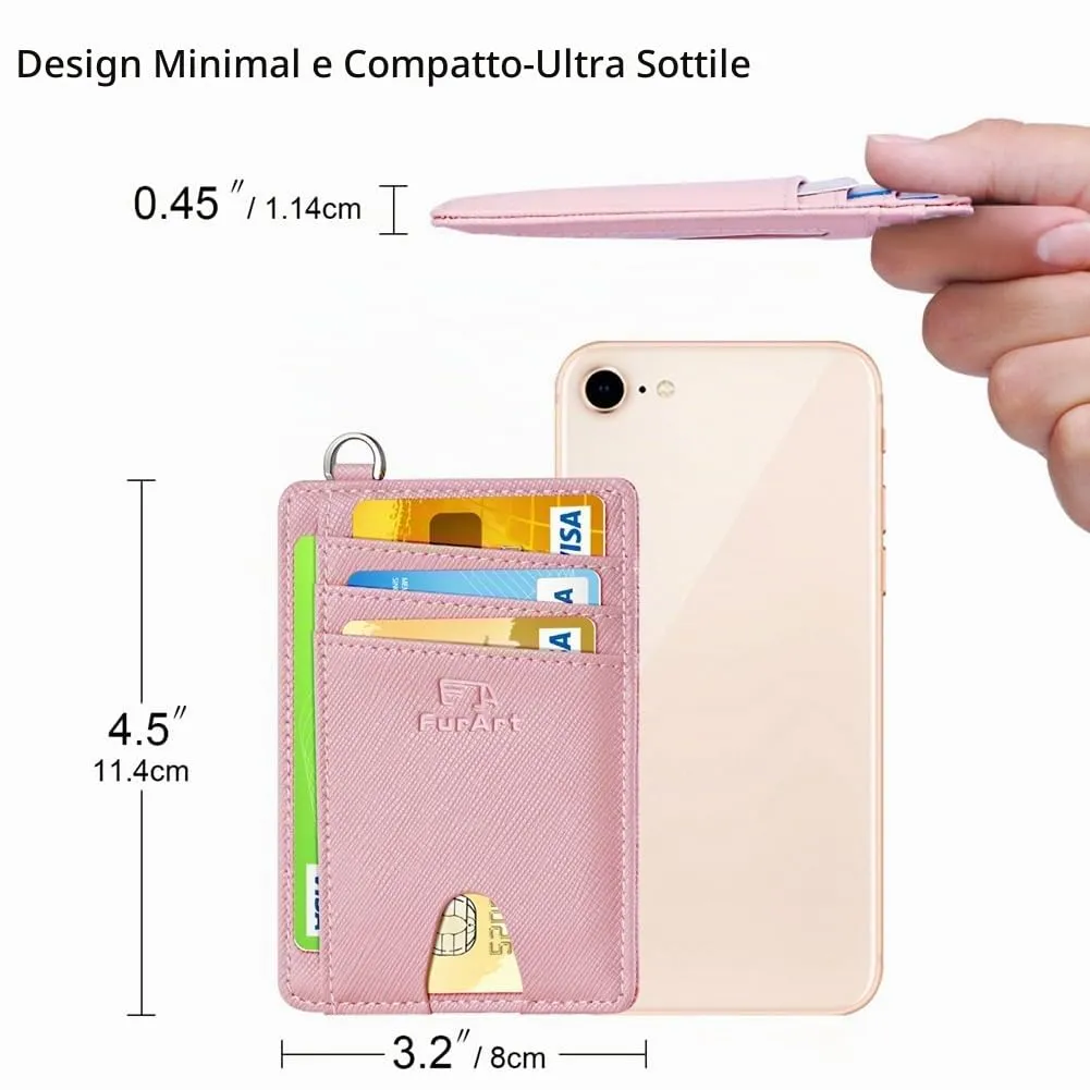 FurArt Porta Carte di Credito RFID Slim per Uomo e Donna - immagine 7