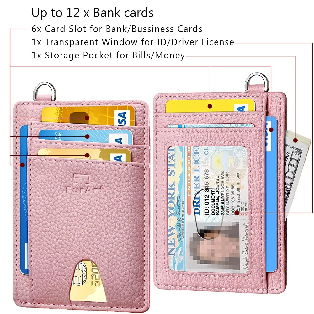 FurArt Porta Carte di Credito Slim con Protezione RFID per Uomo e Donna - immagine 6