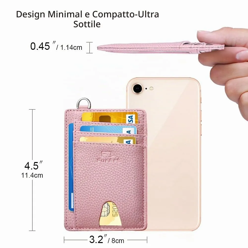 FurArt Porta Carte di Credito Slim con Protezione RFID per Uomo e Donna - immagine 7