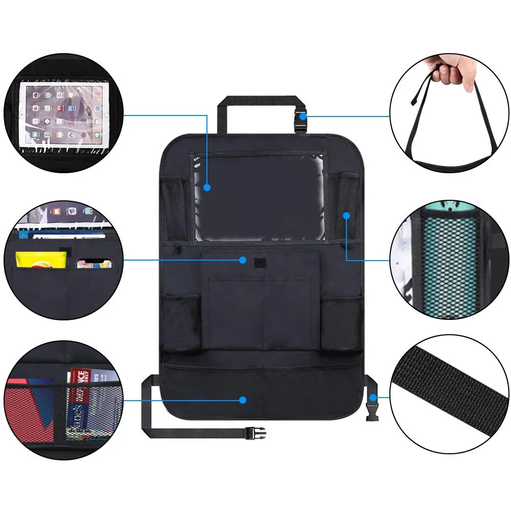 URAQT 2 pcs Protezione Sedile Auto Bambini,Multi-Tasca e Pocket - immagine 4