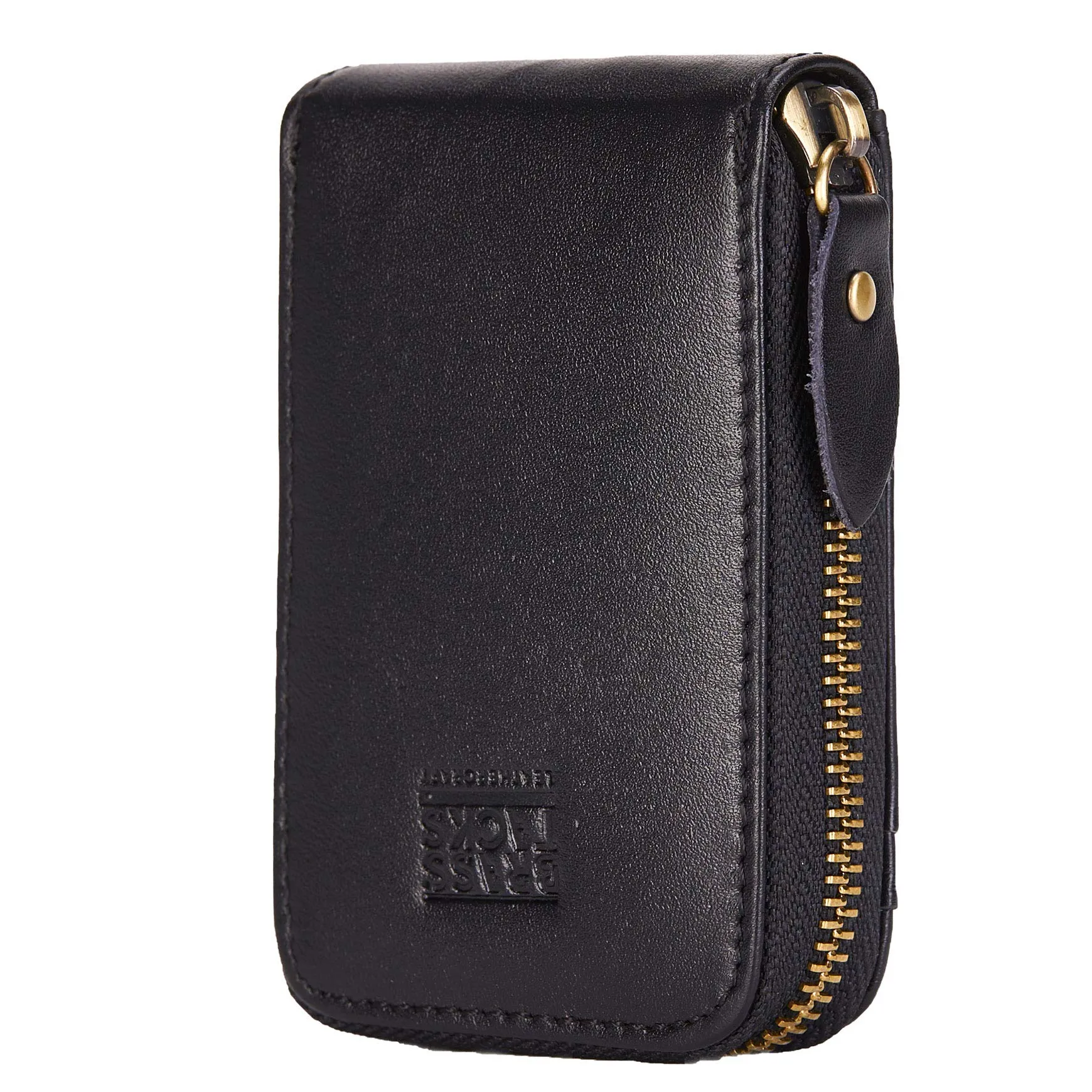 BRASS TACKS Leathercraft Portafoglio Portacarte in Vera Pelle con Protezione RFID, 13 Scomparti e Cerniera, Slim Compatto per Donna e Uomo - immagine 1