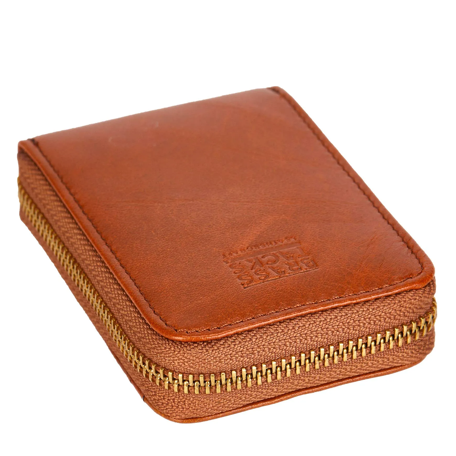 BRASS TACKS Leathercraft Portafoglio Portacarte in Vera Pelle RFID con Cerniera, 13 Scomparti, Slim Compatto per Donna e Uomo, BTPS007 - immagine 6