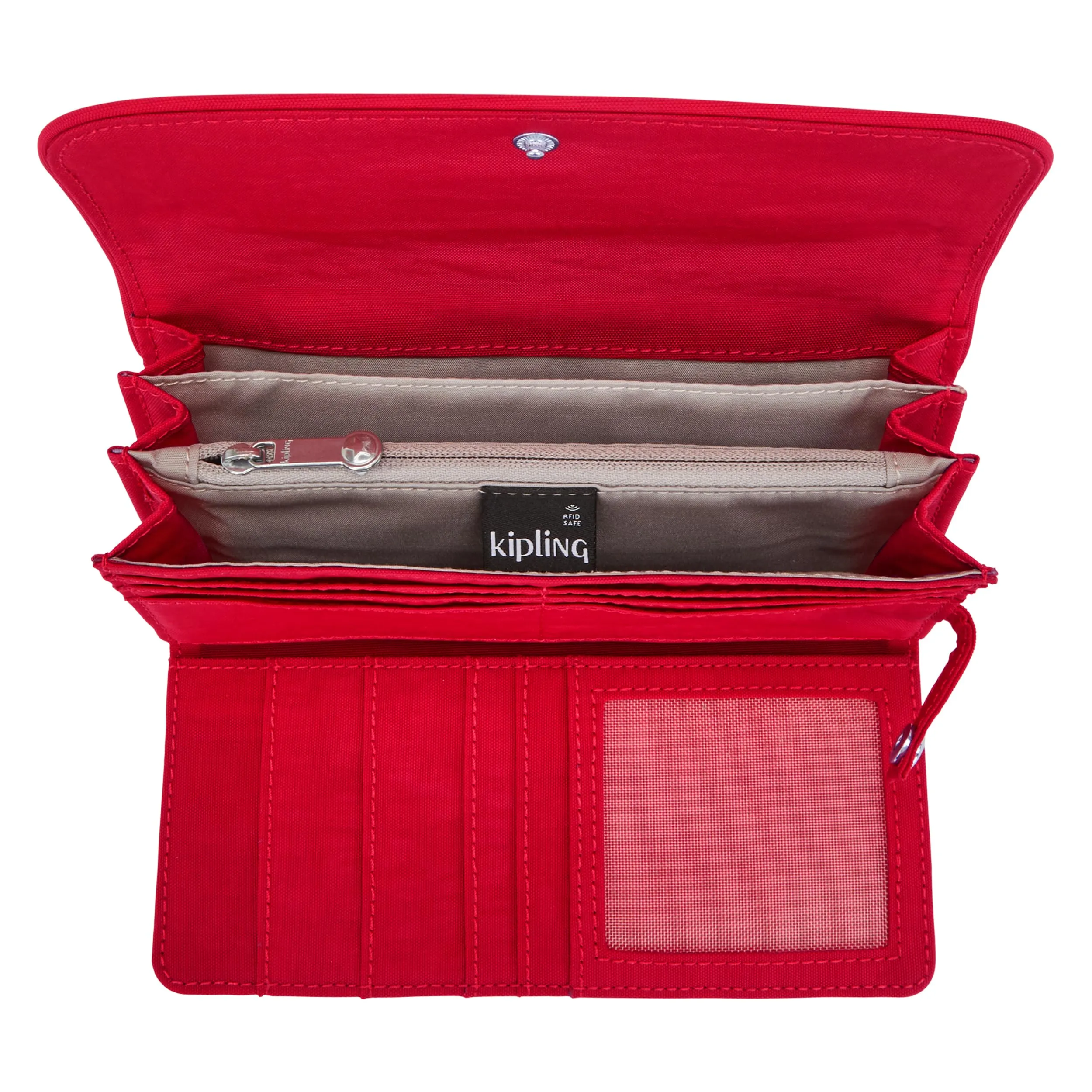 Kipling Money Land, Portafoglio Donna, Red Rouge, Taglia Unica - immagine 4