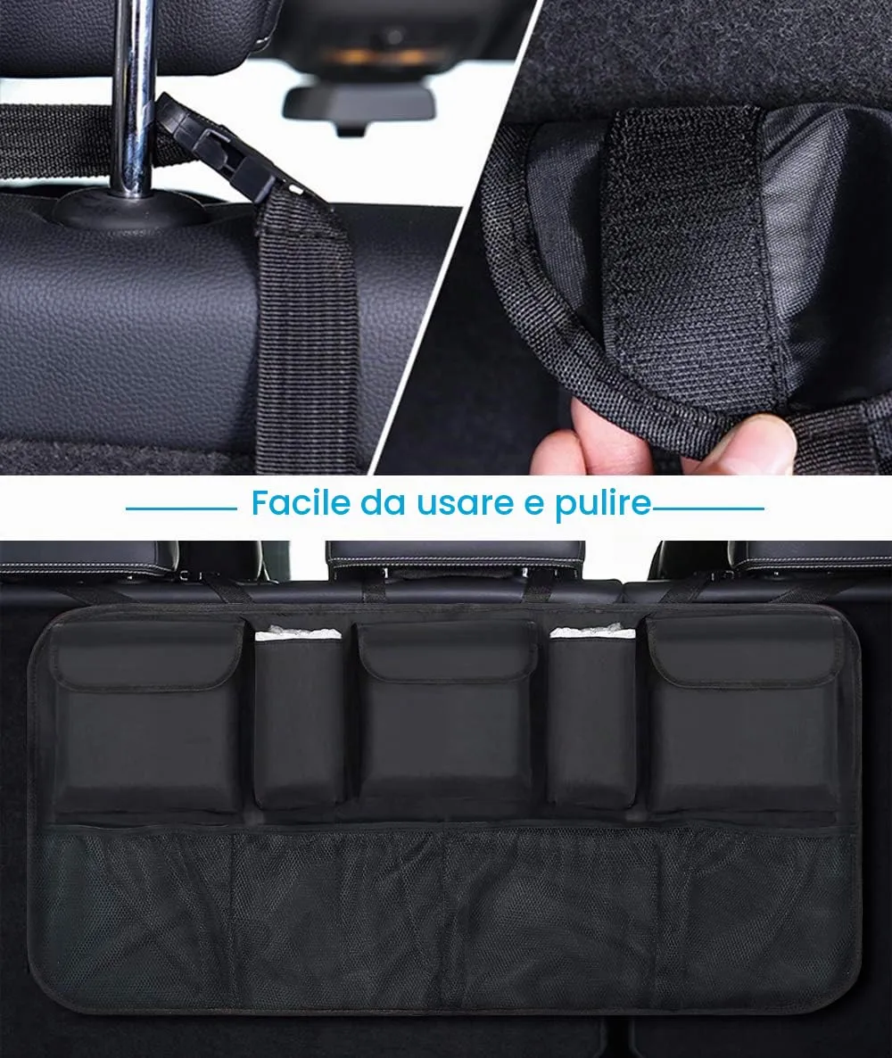 URAQT Protezione Sedile Auto Bambini, Organizer Impermeabile Resistente - immagine 5