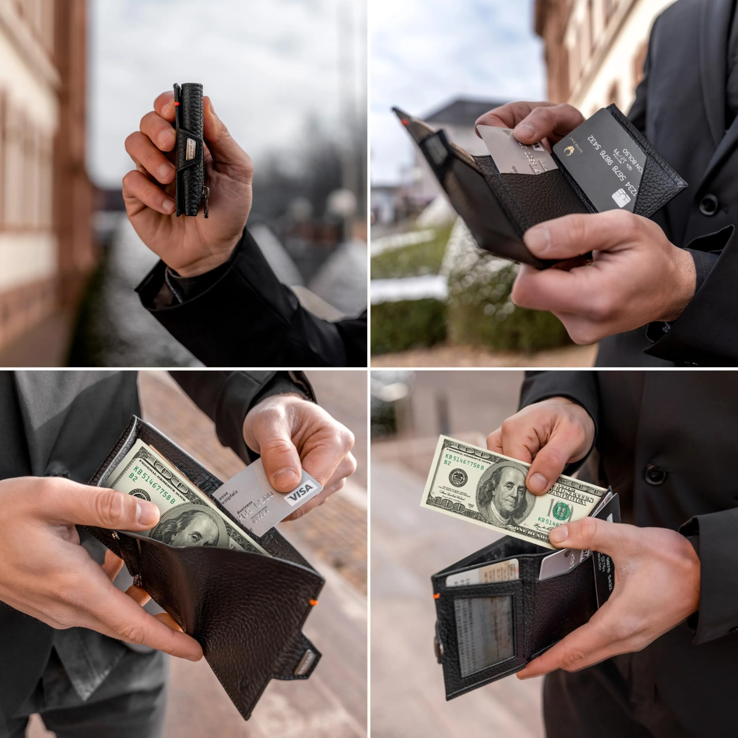 DONBOLSO Wallety NextGen I - Portafoglio in pelle con protezione RFID e scomparto portamonete - immagine 7