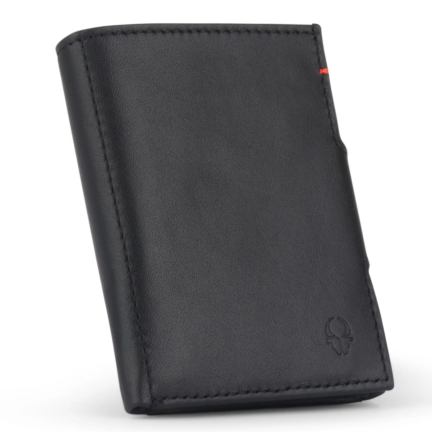 DONBOLSO Portafoglio Uomo Slim in Pelle Nappa Nero con Protezione RFID - immagine 1