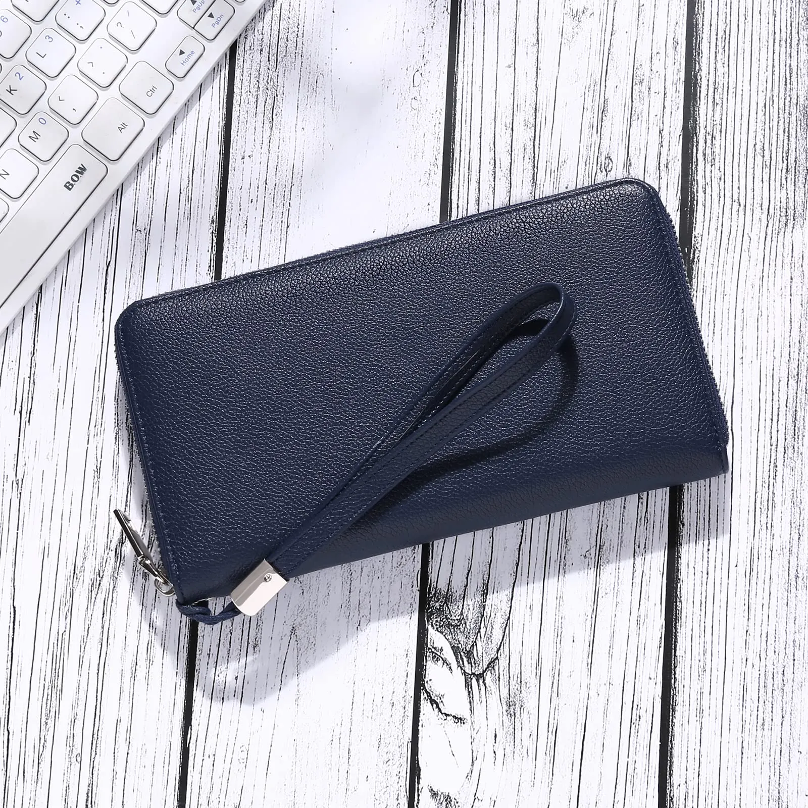 GAEKEAO Portafoglio Donna in Pelle PU con Blocco RFID e Chiusura a Cerniera - immagine 9