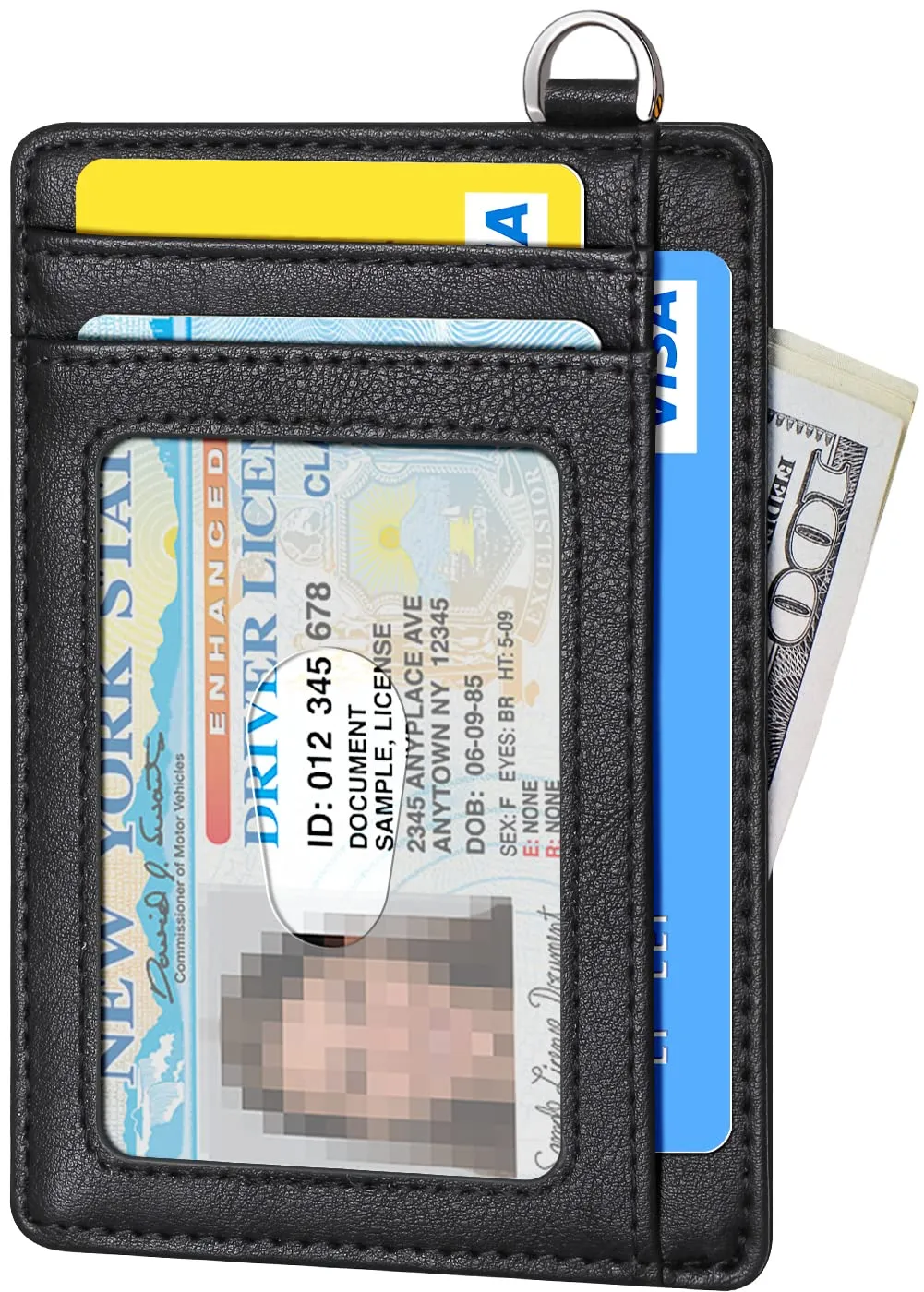 FurArt Porta Carte di Credito RFID Sottile per Uomo e Donna - immagine 2