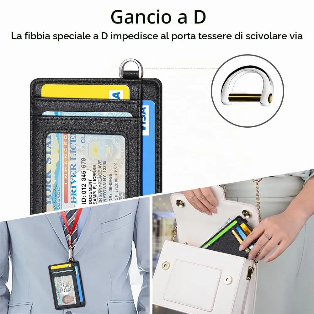 FurArt Porta Carte di Credito RFID Sottile per Uomo e Donna - immagine 4