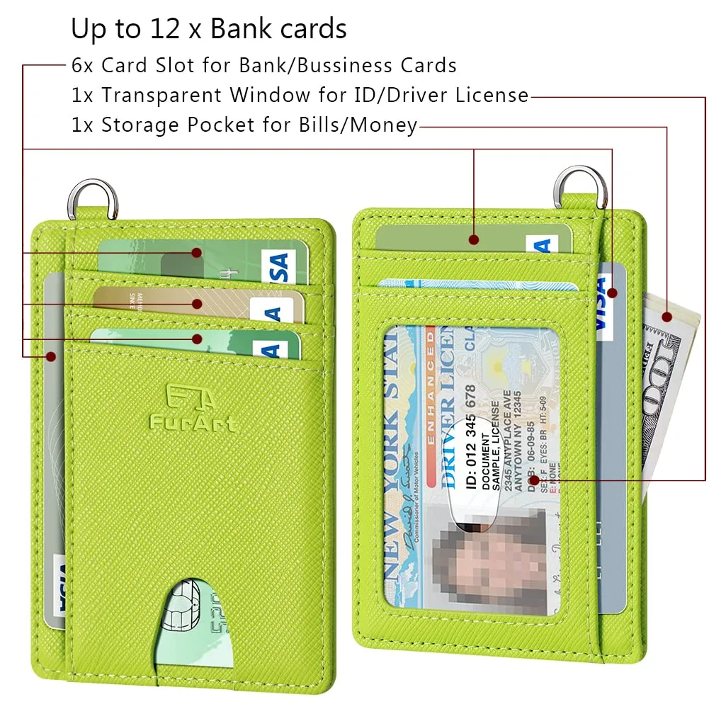 FurArt Porta Carte di Credito Slim con Protezione RFID per Uomo e Donna - immagine 6